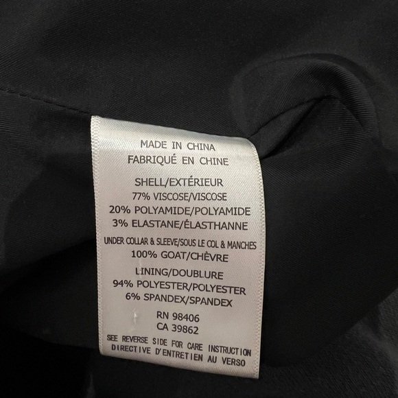 [CLEARANCE/Send Offers] THEORY VINTAGE BLAZER WITH LEATHER SLEEVES, SIZE 8 - Picture 4 of 5